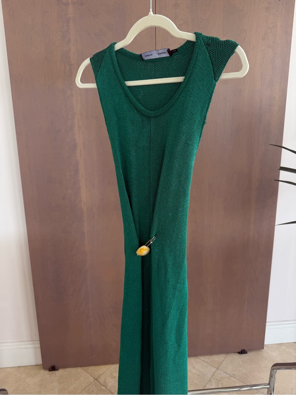 Proenza Schouler Emerald Green Backless Gown - Picture 4 of 5